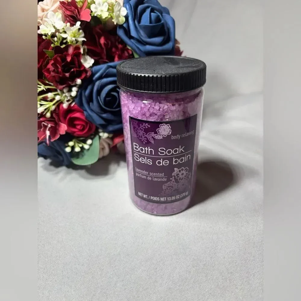 2 New Lavender Bath Soak & Dropper Aroma Guru Soap Making Bath Essentials